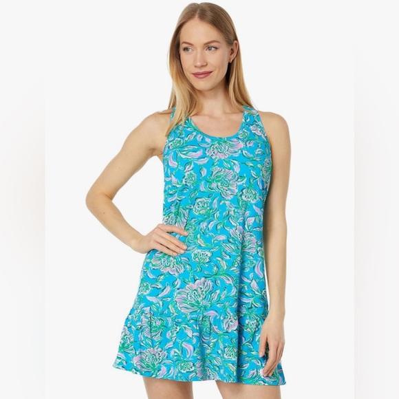 Dresses & Skirts - Lilly Pulitzer Mixed Doubles Dress UPF 50+ Cumulus Blue Chick Magnet size M